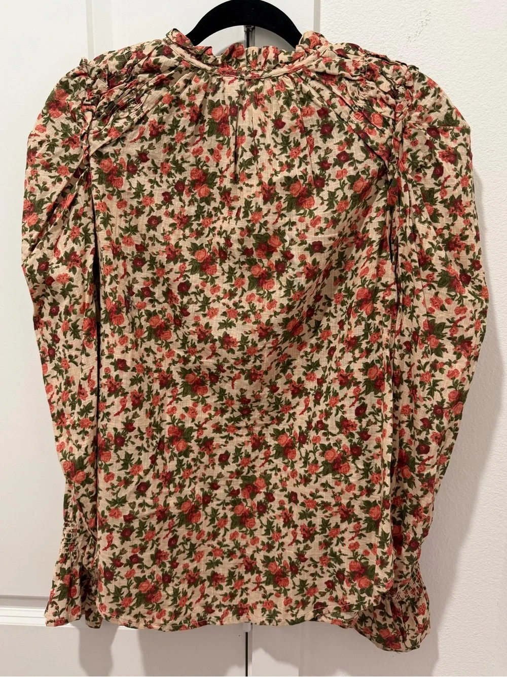 NWOT Free People Meant To Be Floral Cotton Blouse